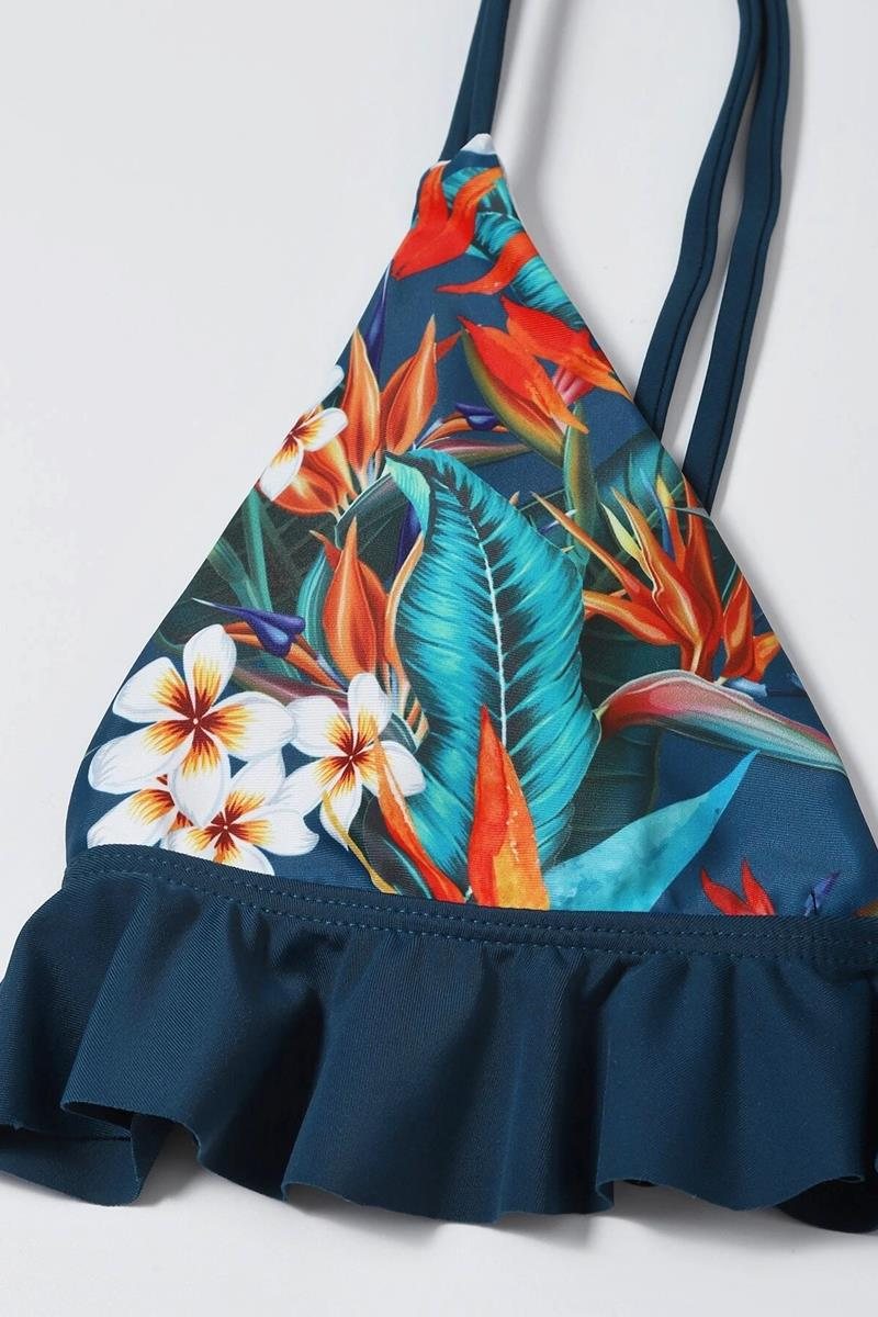 Bikini tropical ruffle