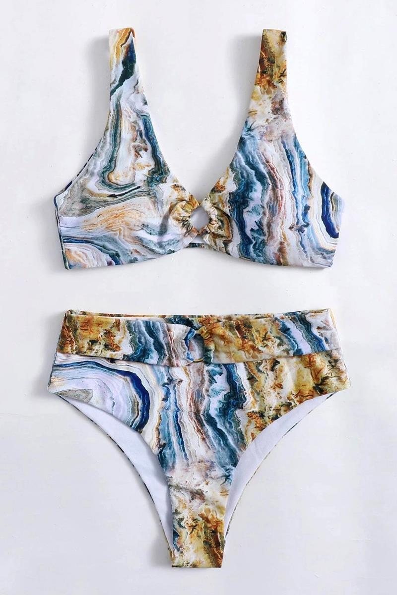 Bikini marble pattern