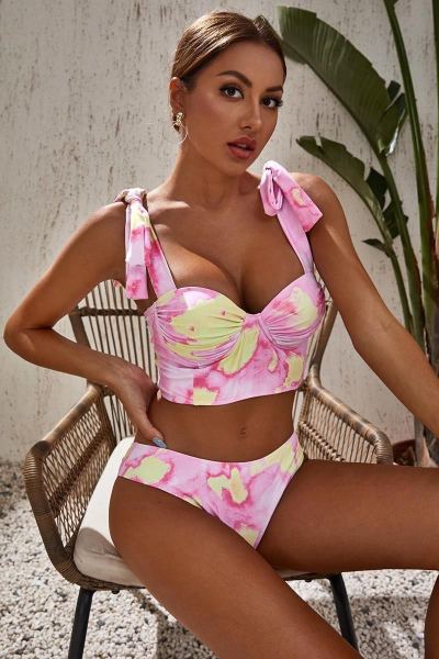 Bikini tye die push up