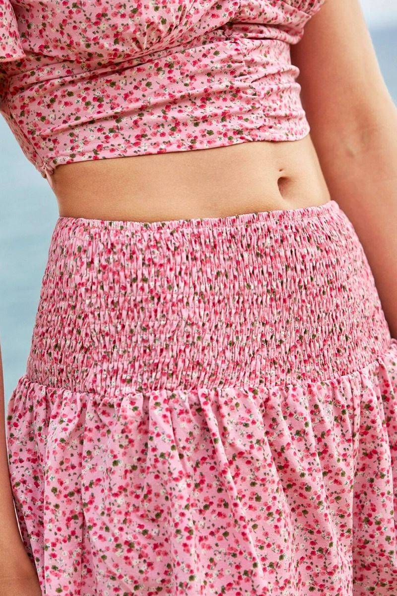 Conjunto floral high waist