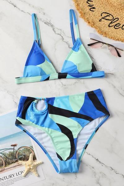 Bikini ring linked high waist
