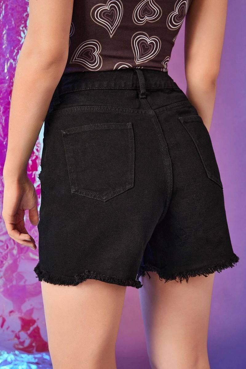 Shorts ripped raw