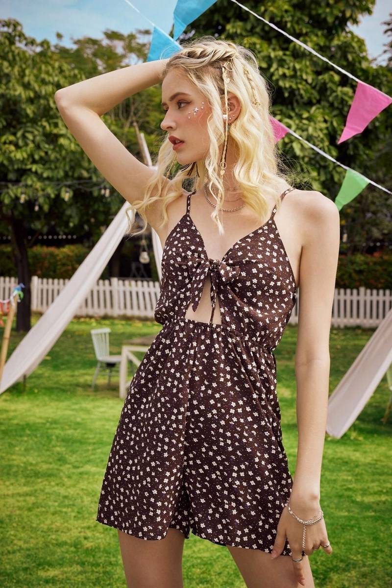 Enterizo ditsy floral