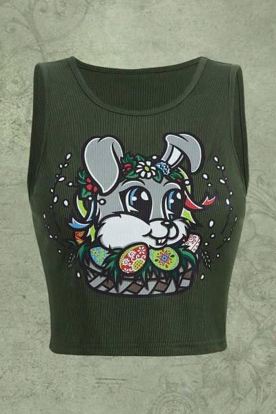 Blusa ribbed cartoon