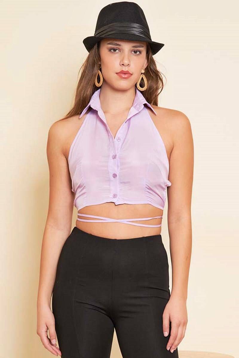 Blusa backless strap