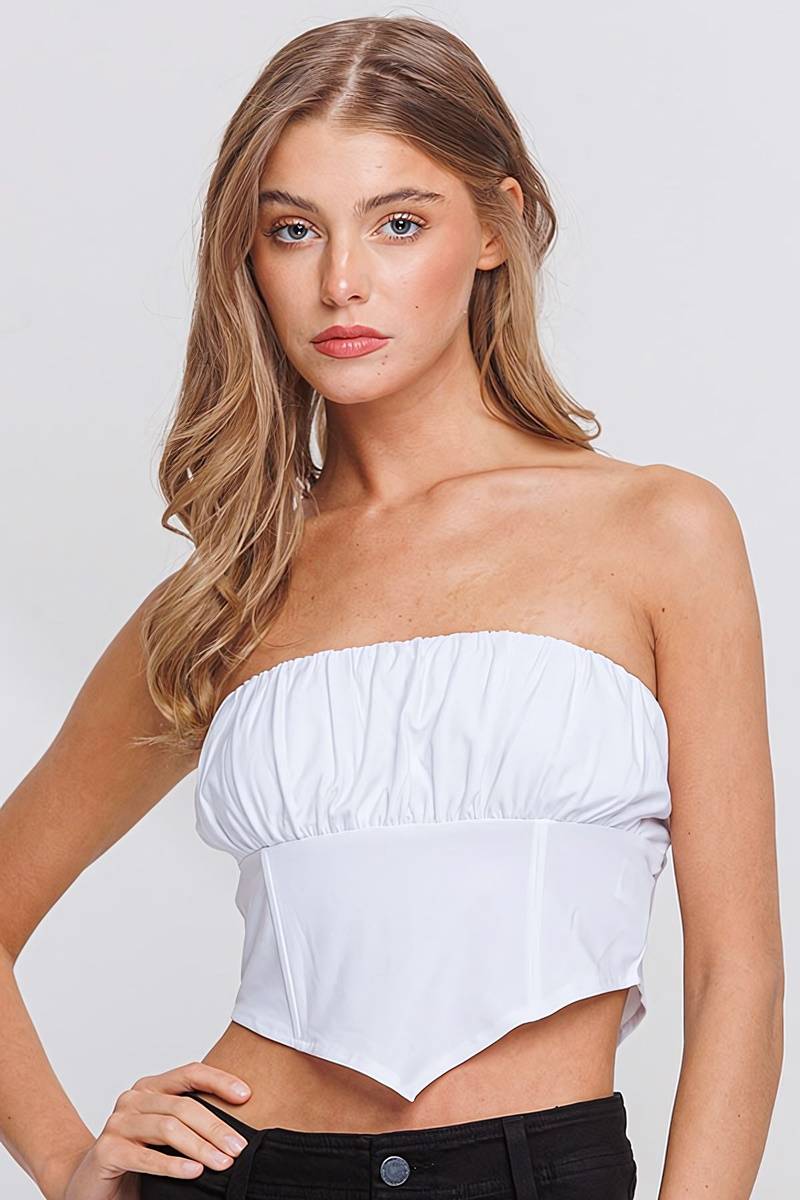 Blusa tube bandana