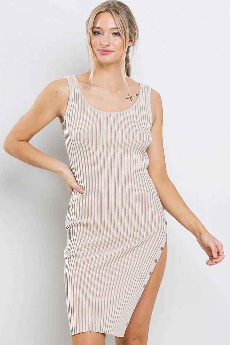 Vestido side buttoned