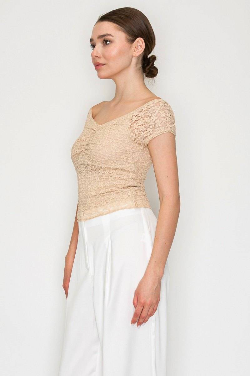 Blusa off shoulder floral